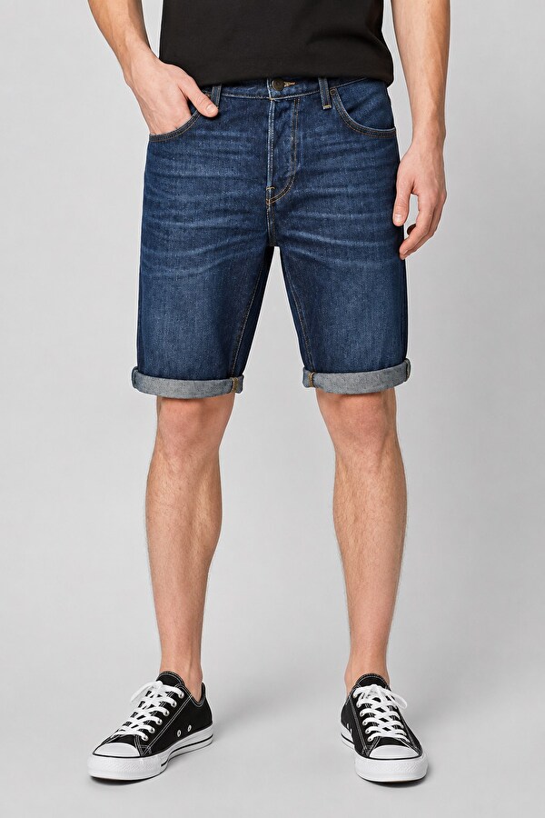 Шорты джинсовые LEE 5 Pocket Short Regular Fit (L73ELJIS) Темно-синий
