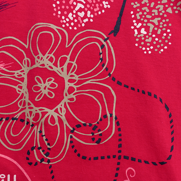 Футболка Losan Creem girls (314-1215AB/142) Малиновий