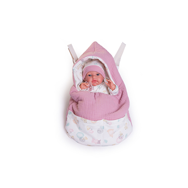 Пупс Recien Nacida Baby Toneta palabritas saco-mochila 34 см ANTONIO JUAN (70251)