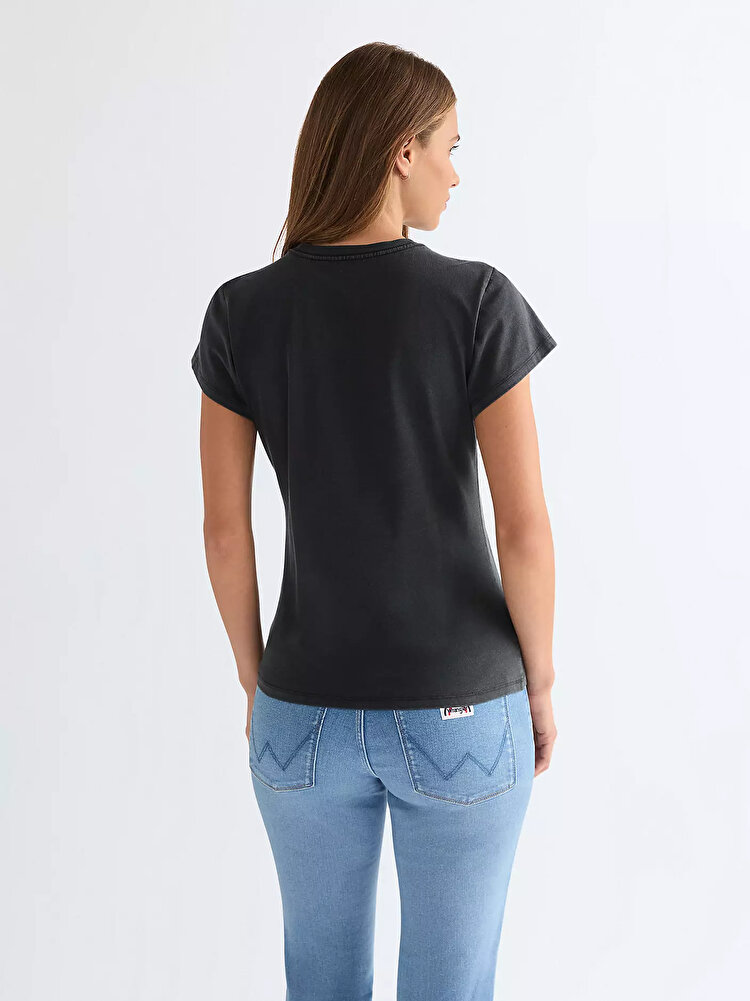 Футболка Wrangler SHRUNKEN BAND TEE Slim Fit (112378309) Черный