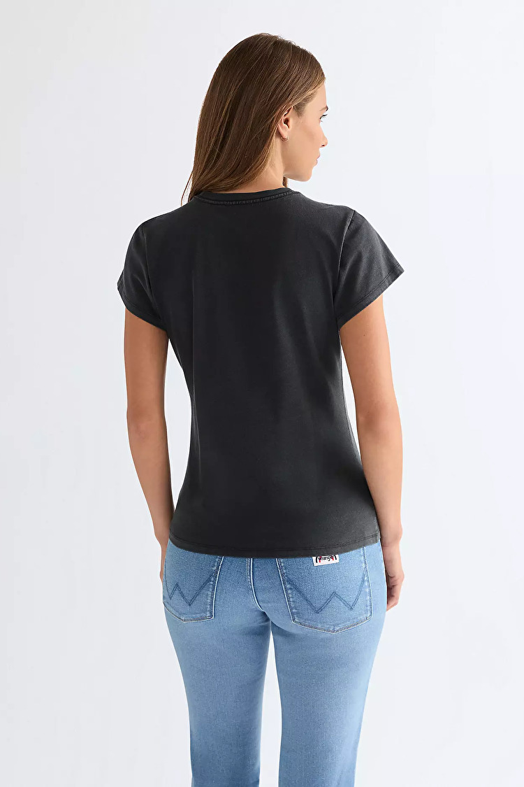 Футболка Wrangler SHRUNKEN BAND TEE Slim Fit (112378309) Чорний