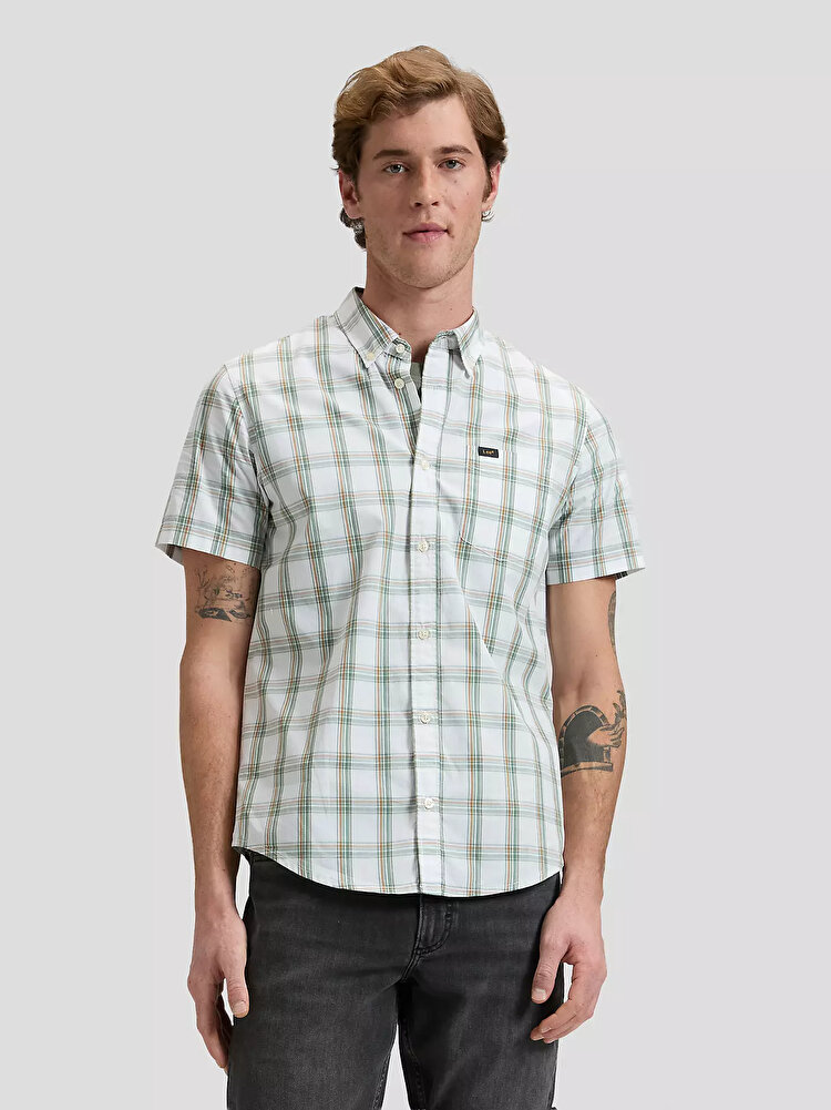 Сорочка LEE LEE BUTTON DOWN SS Regular Fit (112376552) Зелений