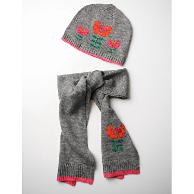 Комплект: Шапка, шарф Losan Kids girls (226-A200AD/540) Сірий