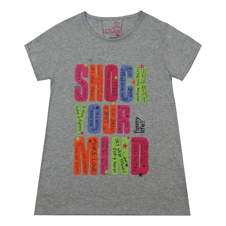 Футболка Losan Junior girls (314-1053AB/300) Сірий