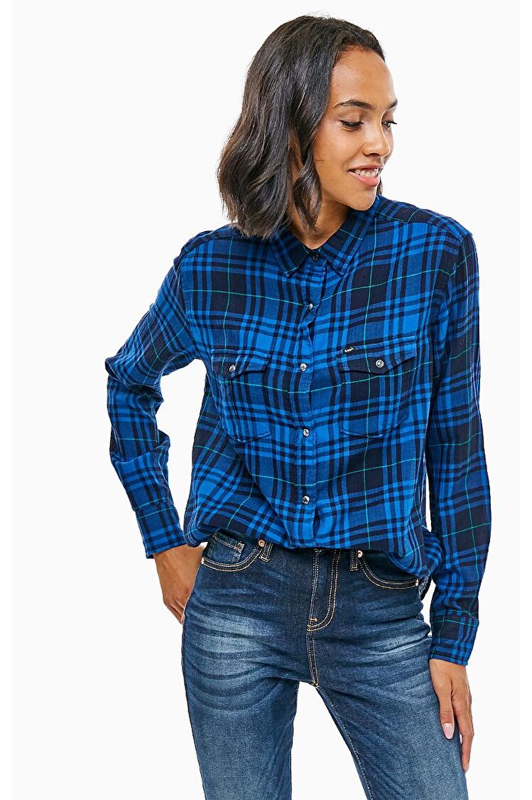 Сорочка LEE Western Shirt Loose Fit (L46CPGSJ) Темно-синій