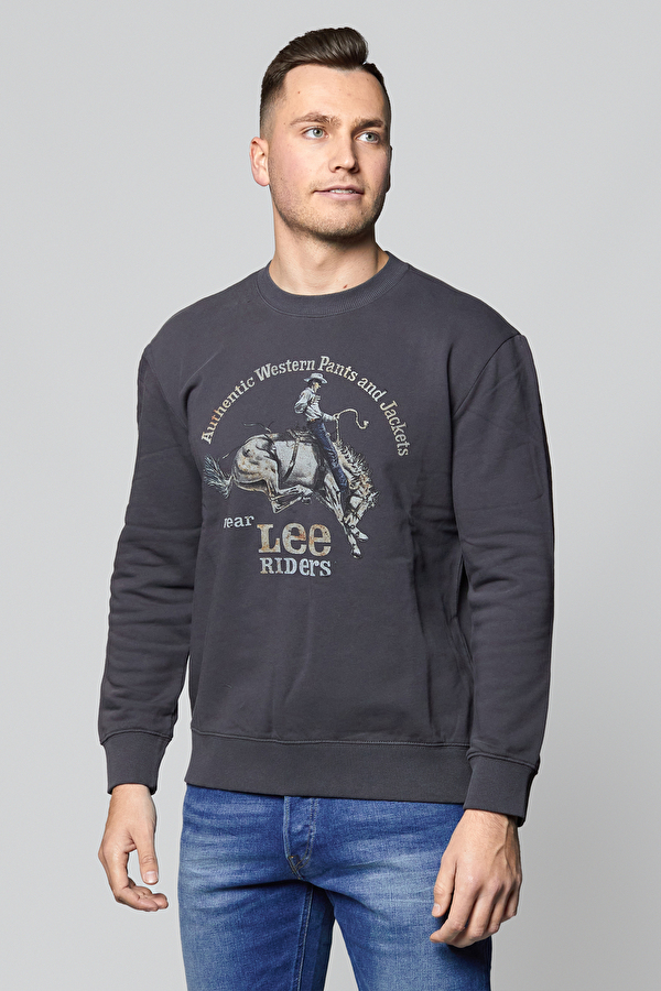 Свитшот Lee Rider Graphic Sweatshirt Regular Fit (L80STJON) Черный
