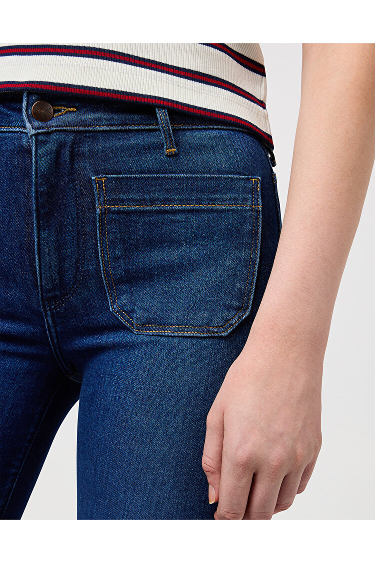 Джинсы Wrangler FLARE Flare (112351028) Синий