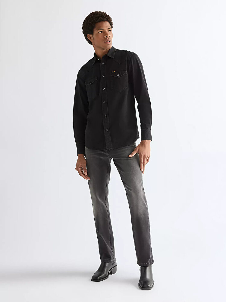 Сорочка Wrangler Western Shirt Regular Fit (112378427) Чорний