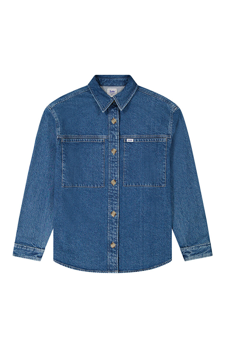 Верхня сорочка LEE UTILITY OVERSHIRT Relaxed Fit (112377054) Блакитний