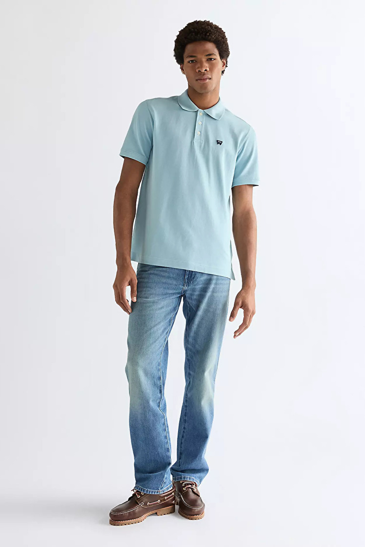 Поло Wrangler Polo shirt Regular Fit (112378001) Бірюзовий