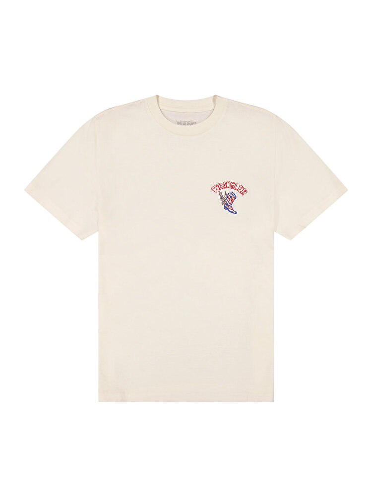 Футболка Wrangler Sign Off Tee Regular Fit (112378332) Белый