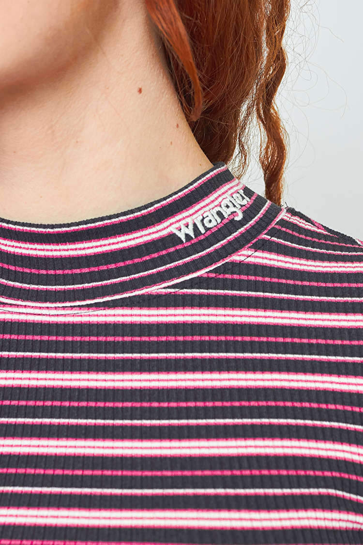 Лонгслів Wrangler Baby Tee Slim Fit (W7R1DGXV6) Рожевий