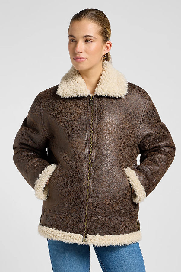 Куртка LEE AVIATOR JACKET Loose Fit (112371079) Коричневий