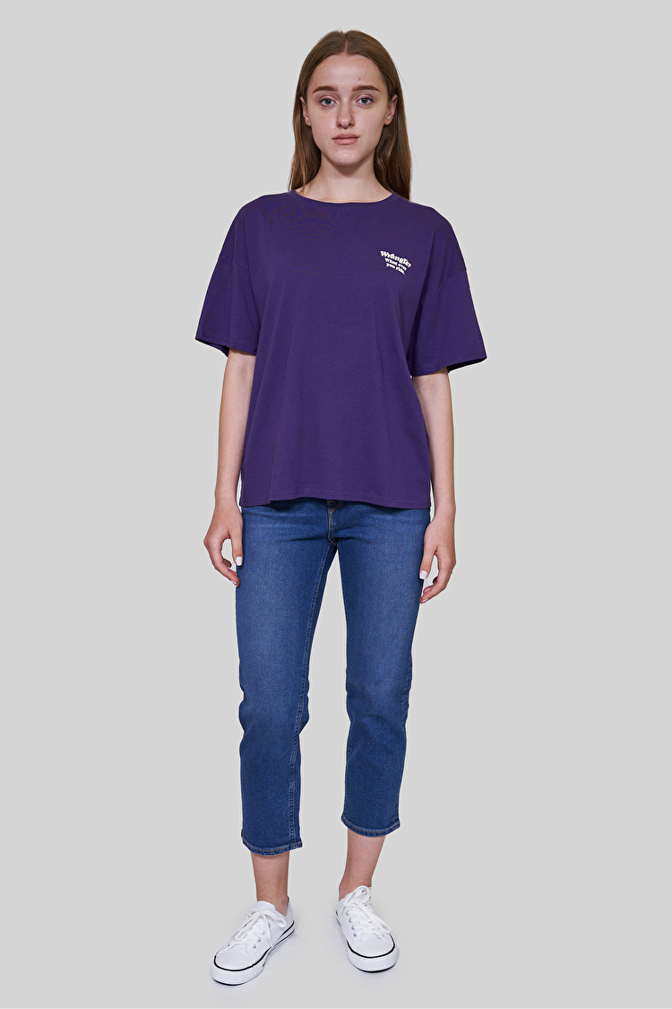 Футболка Wrangler Girlfriend Tee Loose Fit (W7R9GHP04) Фіолетовий