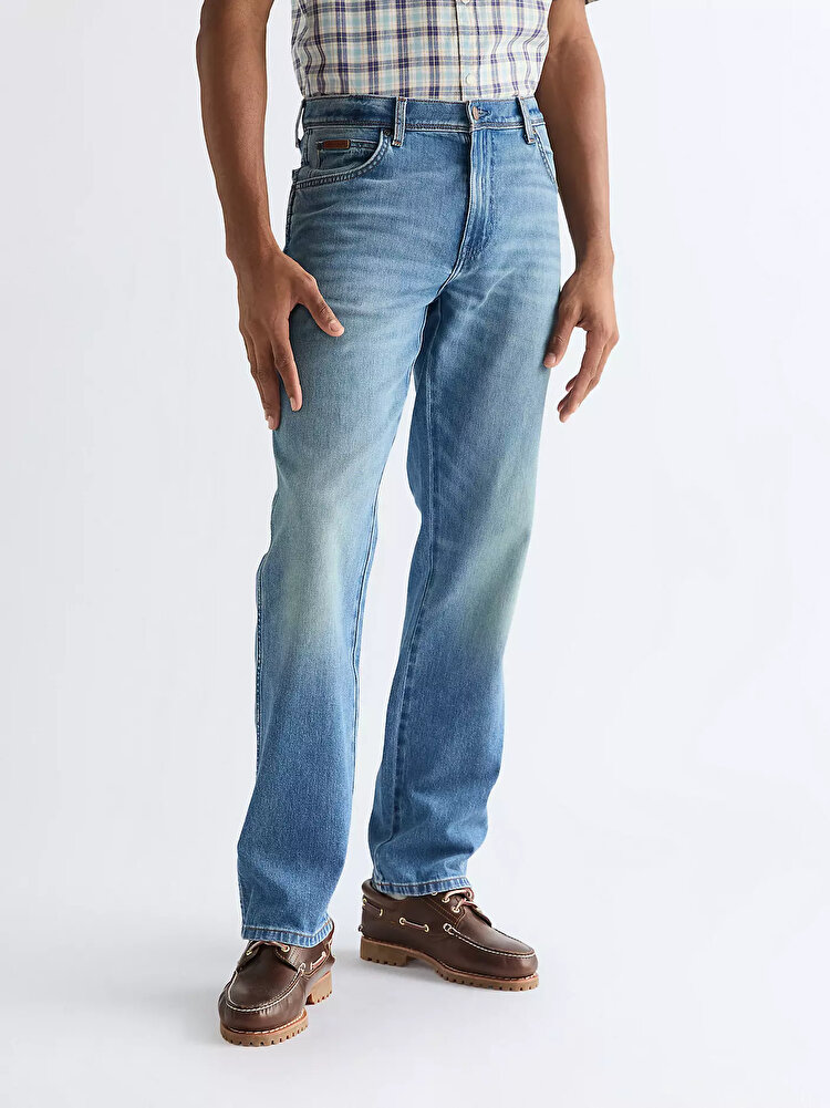Джинси Wrangler Texas Regular Fit (112378690) Блакитний