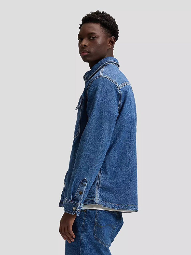 Сорочка-куртка LEE 2 POCKET OVERSHIRT Relaxed Fit (112377758) Блакитний