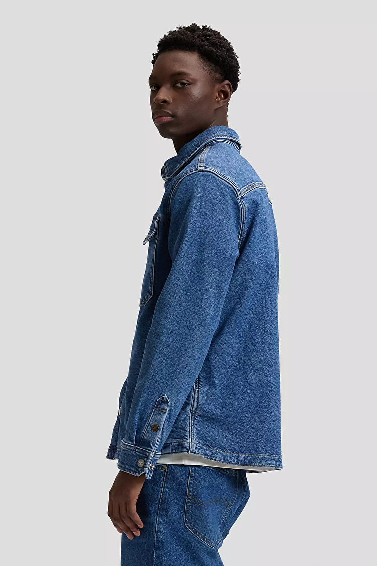 Сорочка-куртка LEE 2 POCKET OVERSHIRT Relaxed Fit (112377758) Блакитний