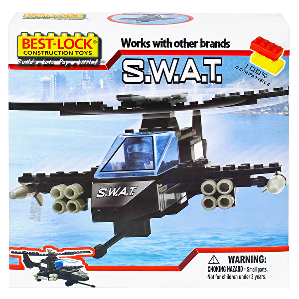 Конструктор S.W.A.T 240 деталей, вертолет BEST-LOCK (24070)