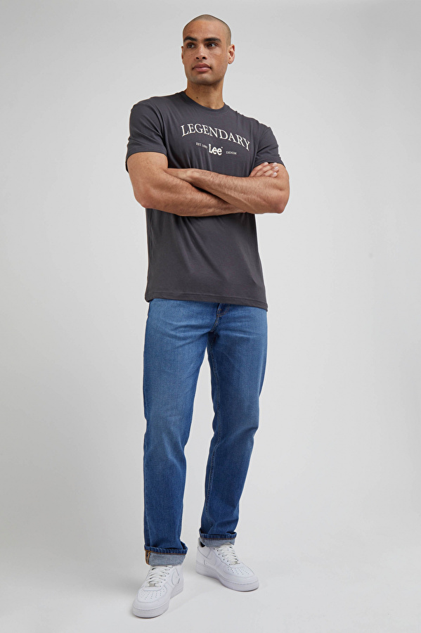 Футболка LEE Legendary Tee Washed black (112339098) Темно-серый