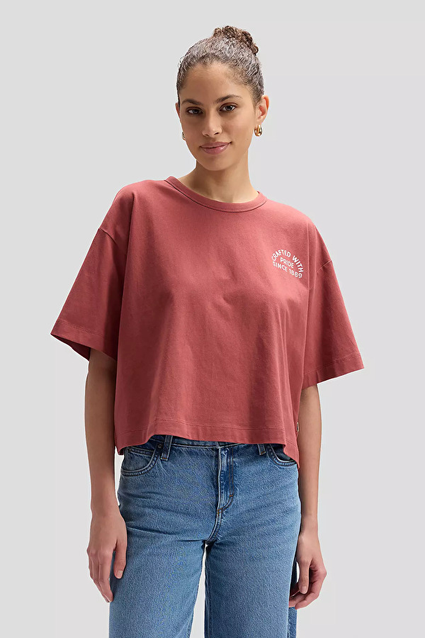 Футболка LEE LEE CRAFTED TEE Relaxed Fit (112377784) Коричневий
