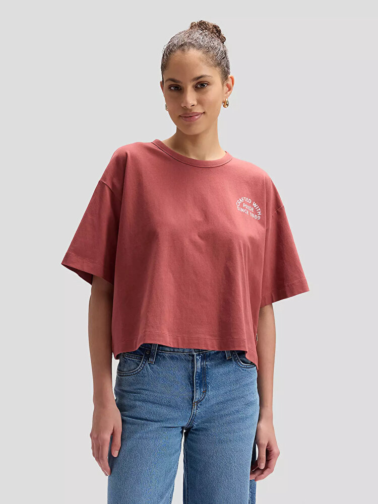 Футболка LEE LEE CRAFTED TEE Relaxed Fit (112377784) Коричневый