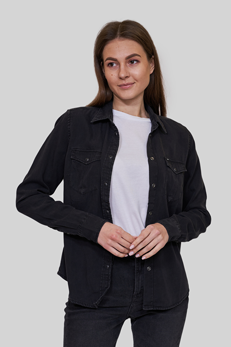 Сорочка джинсова LEE Regular Western Shirt Regular Fit (L45SZH01) Чорний