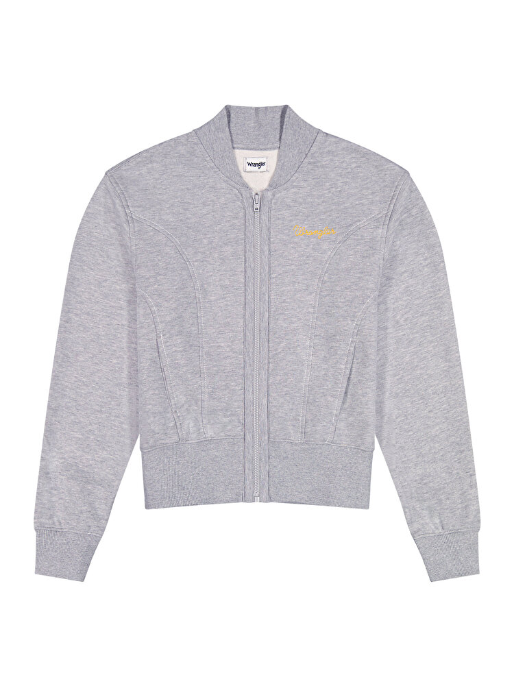 Світшот на блискавці Wrangler AVIATOR SWEATSHIRT Regular Fit (112378110) Сірий