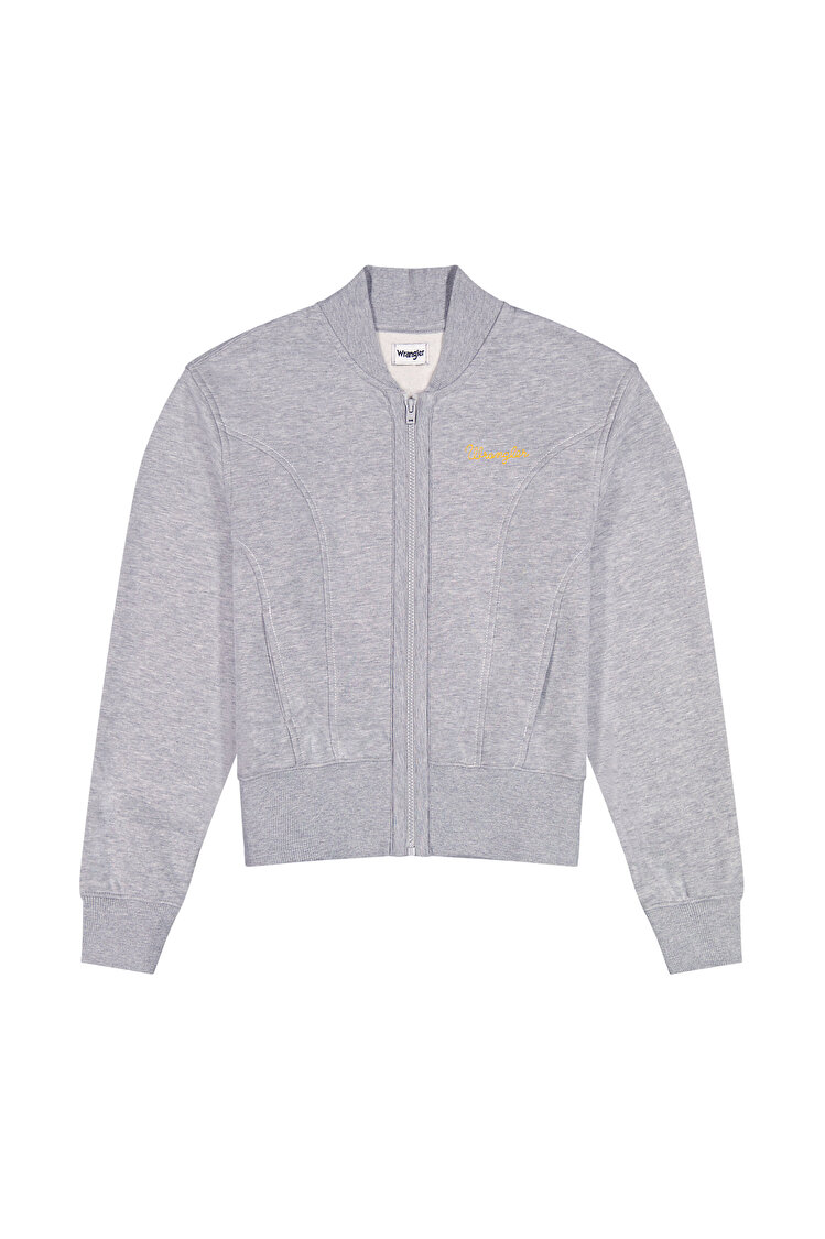 Свитшот на молнии Wrangler AVIATOR SWEATSHIRT Regular Fit (112378110) Серый