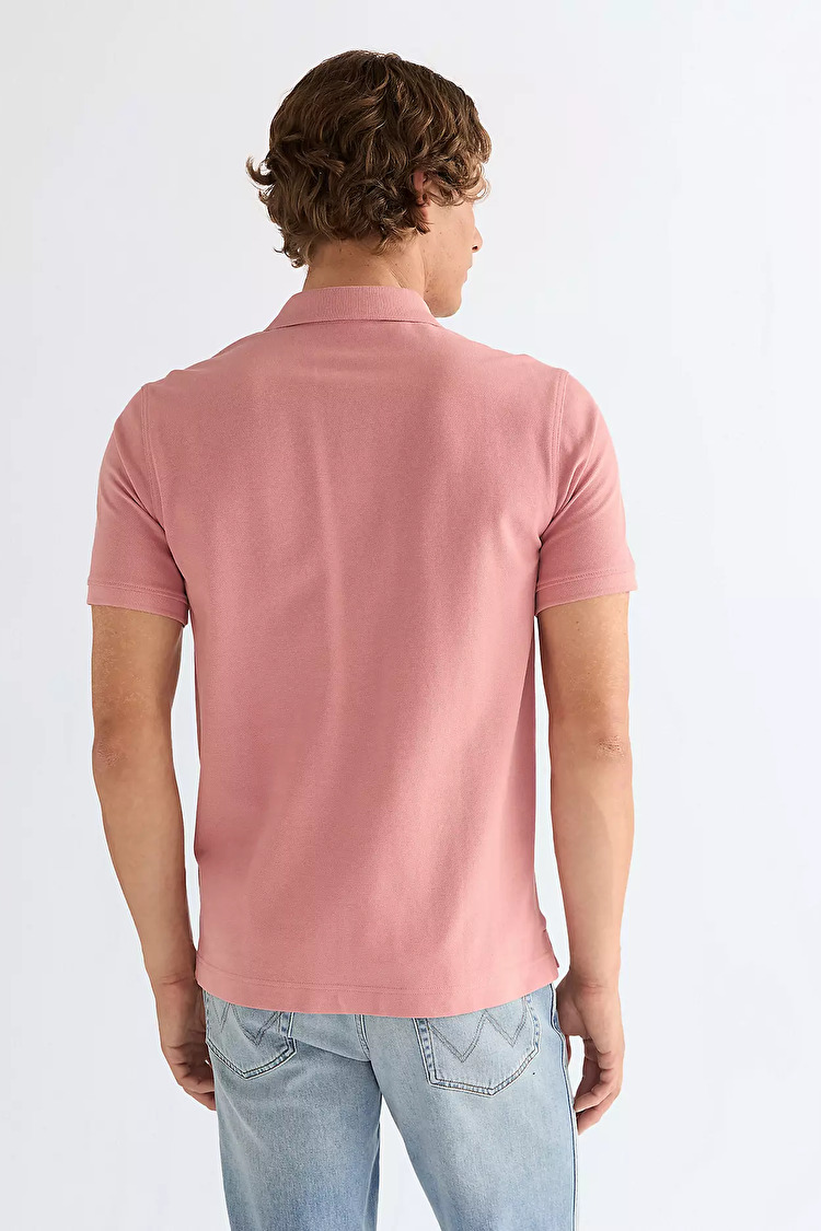 Поло Wrangler Polo shirt Regular Fit (112378002) Рожевий
