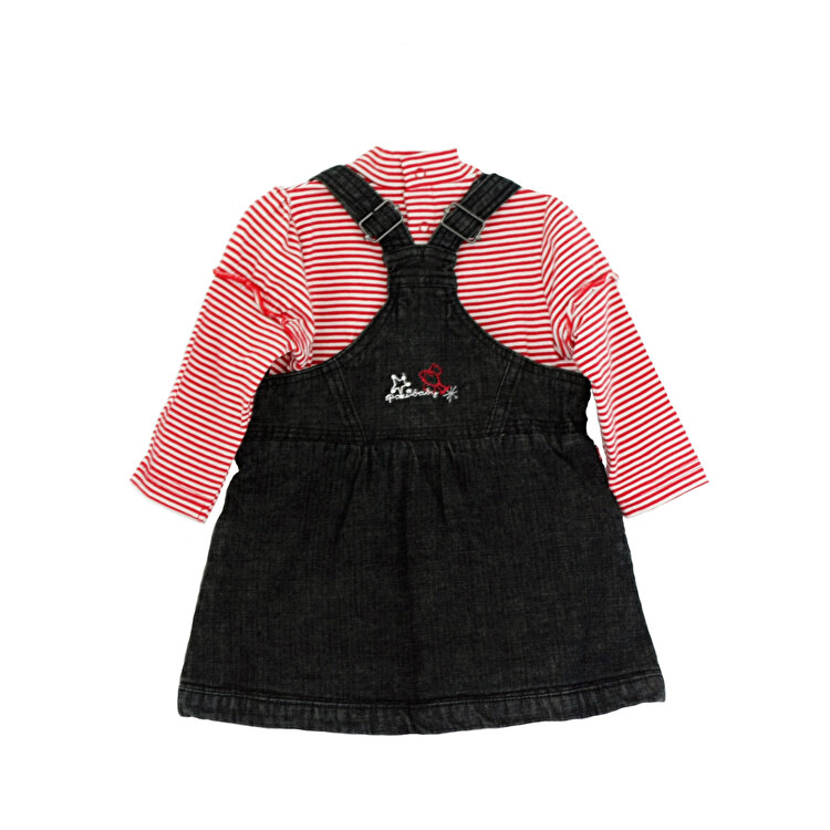 Костюм: Гольф, джинсовый сарафан Losan Mc baby girls (028-8018AD/51_p) Красный