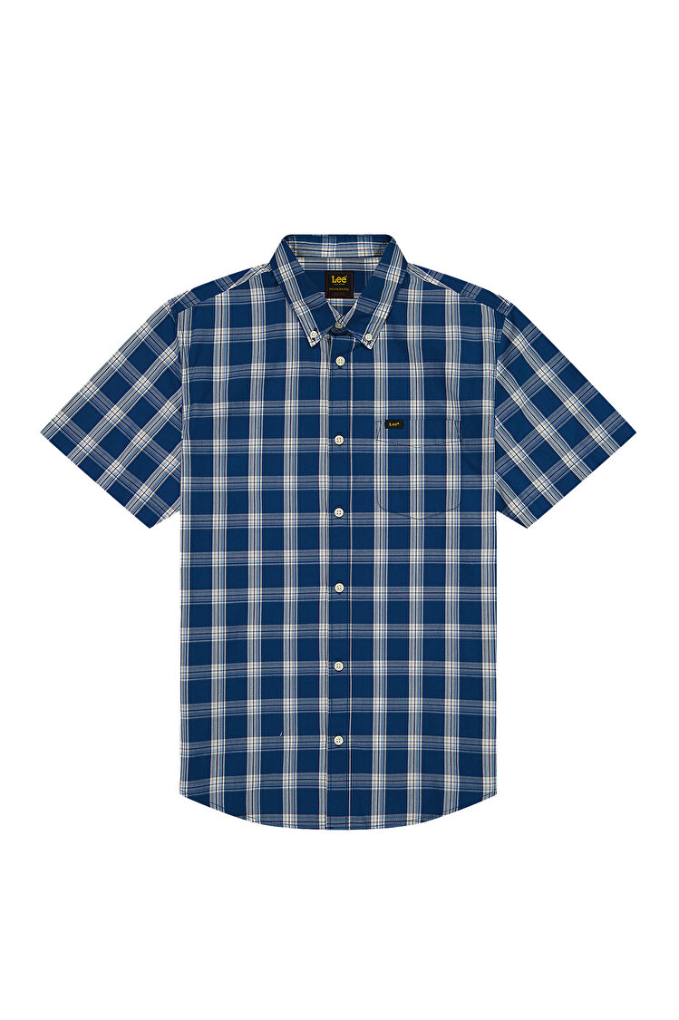 Рубашка LEE LEE BUTTON DOWN SS Regular Fit (112376549) Голубой