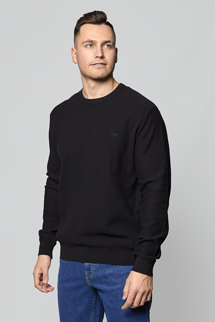 Джемпер LEE Basic Crew Knit Regular Fit (L83IKH01) Чорний