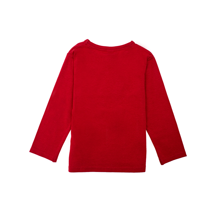 Футболка з довгим рукавом Losan Mc baby girls (026-1043AD/283) Темно-червоний