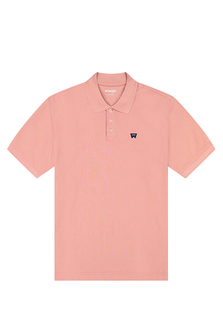 Поло Wrangler Polo shirt Regular Fit (112378002) Рожевий