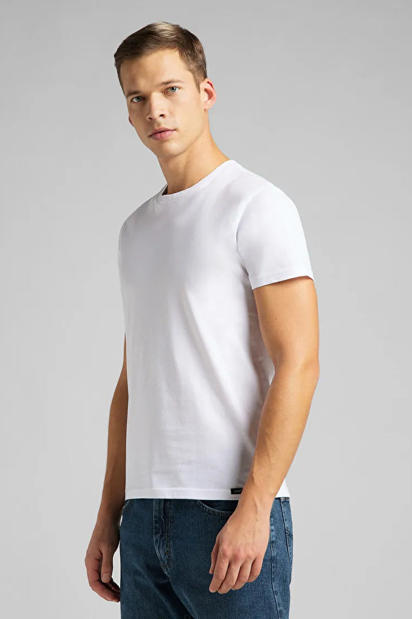 Набор футболок твин-пак LEE Twin pack Crew Fitted Fit (L680CM12) Белый