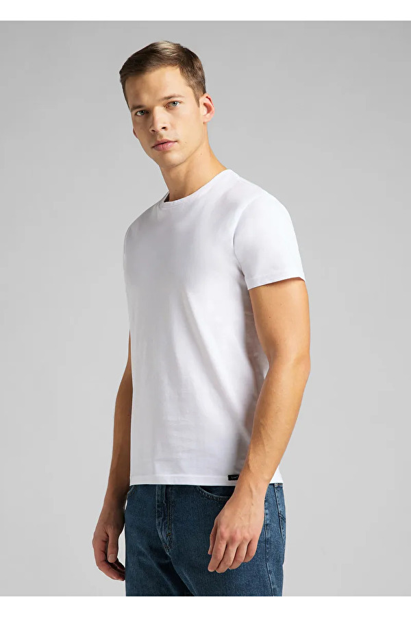 Набір футболок твін-пак LEE Twin pack Crew Fitted Fit (L680CM12) Білий
