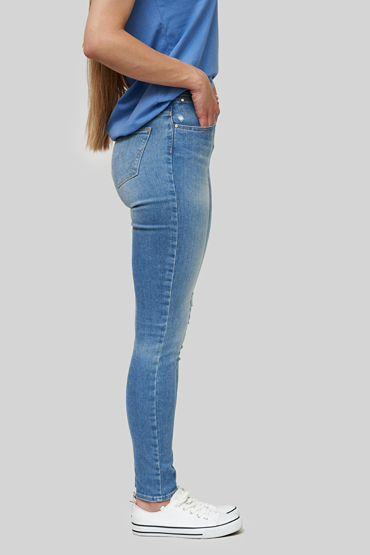 Джинси Wrangler High Rise Skinny Skinny Fit (W27HGU241) Блакитний