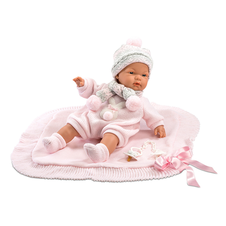 Пупс Joelle Llorona Toquilla Rosa 38 см LLORENS (38938)