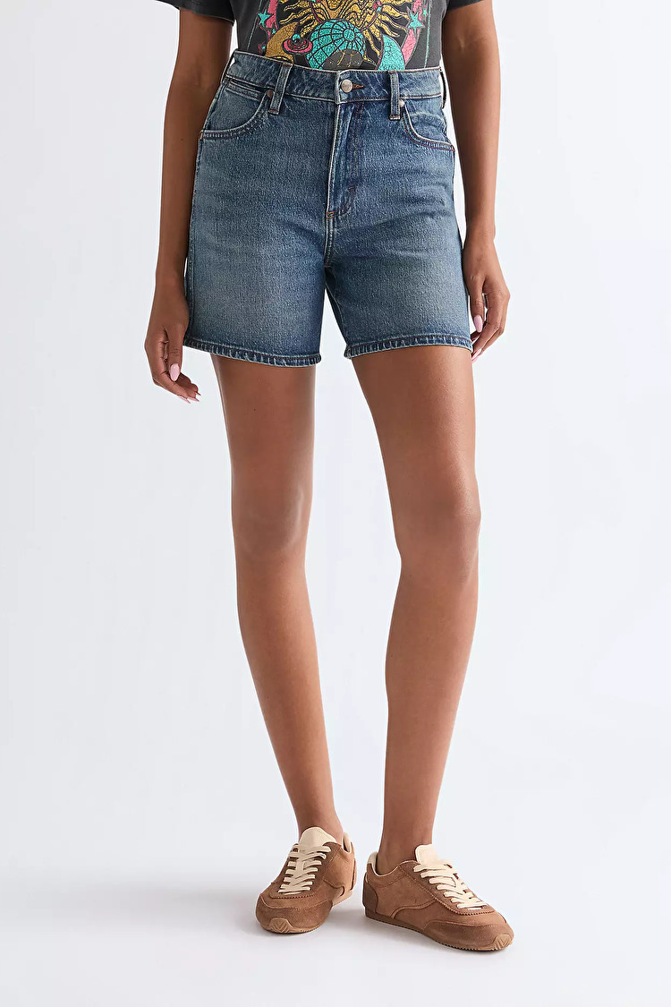 Шорты Wrangler COWBOY SHORT 5 INCH Relaxed Fit (112378216) Голубой