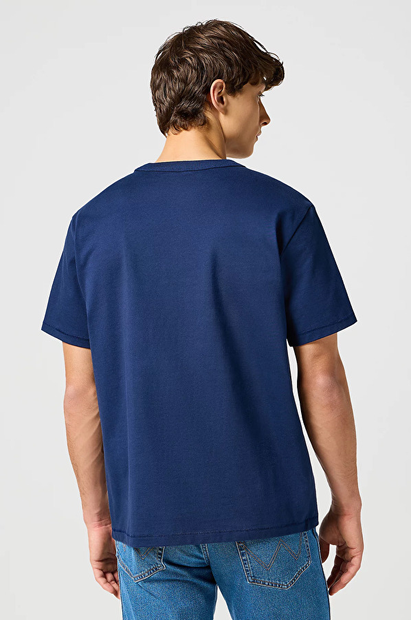 Футболка Wrangler SS SOLID TEE Relaxed Fit (112357358) Синий