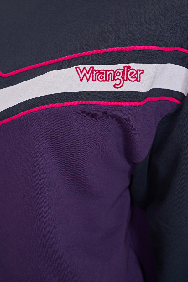 Свитшот Wrangler Logo Sweatshirt Loose Fit (W6072HYWT) Фиолетовый
