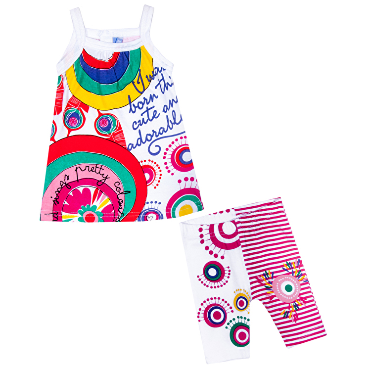Костюм: Туника с леггинсами Losan Mc baby girls (118-8019AD/001) Разноцветный