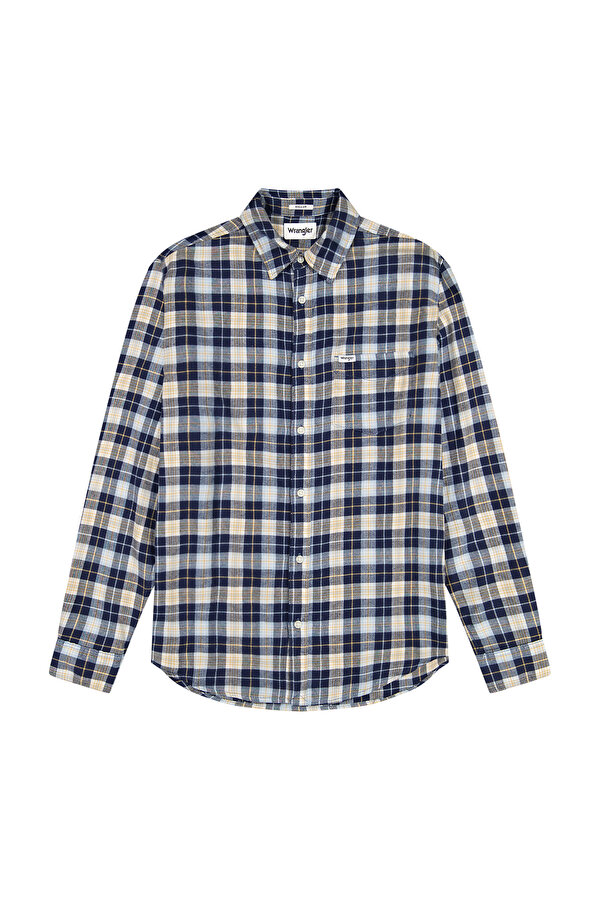 Рубашка Wrangler 1 PKT SHIRT Regular Fit (112371405) Синий