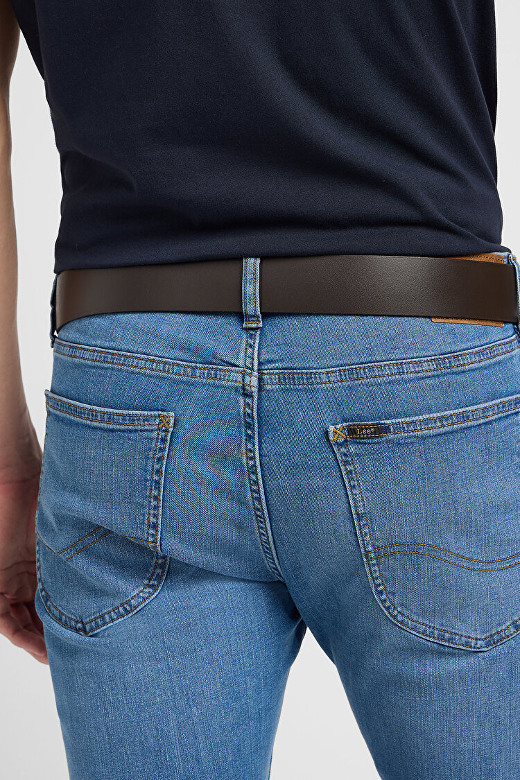 Ремень LEE Small Logo Belt (112124607-LA035324) Темно-коричневый