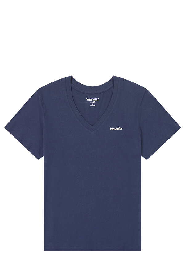 Футболка Wrangler DRAPEY V NECK  (112362546) Голубий