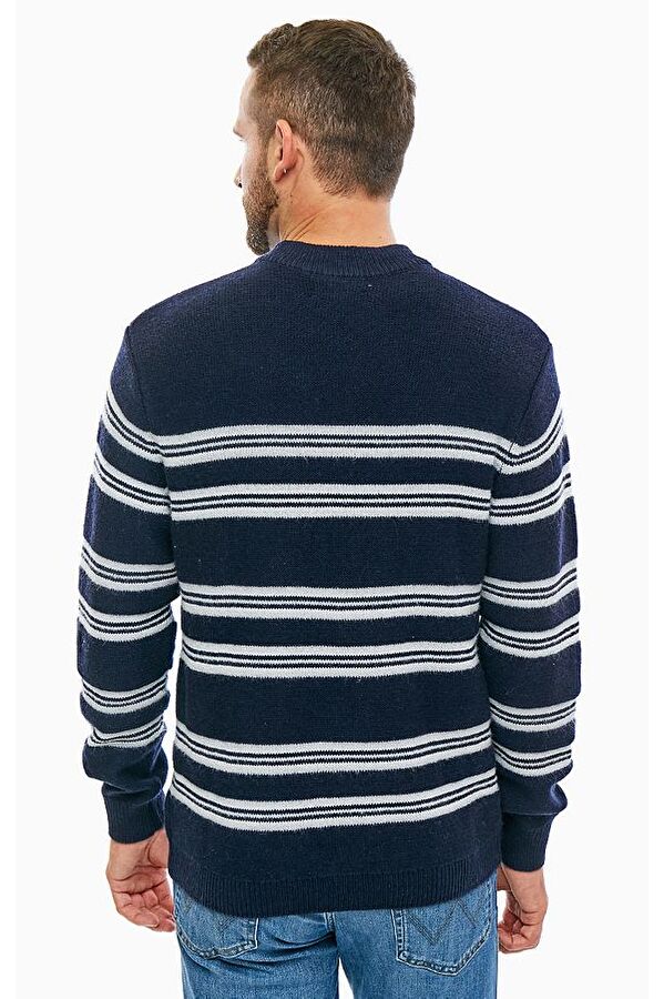 Джемпер LEE Striped Crew Knit Regular Fit (L83HLHSJ) Темно-синий
