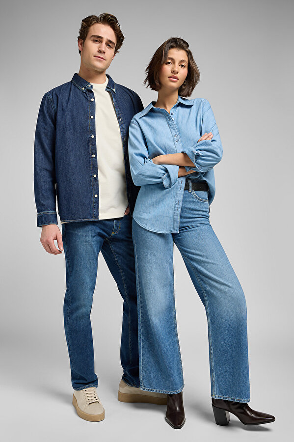 Джинсы LEE WEST Regular Fit (112370658) Синий