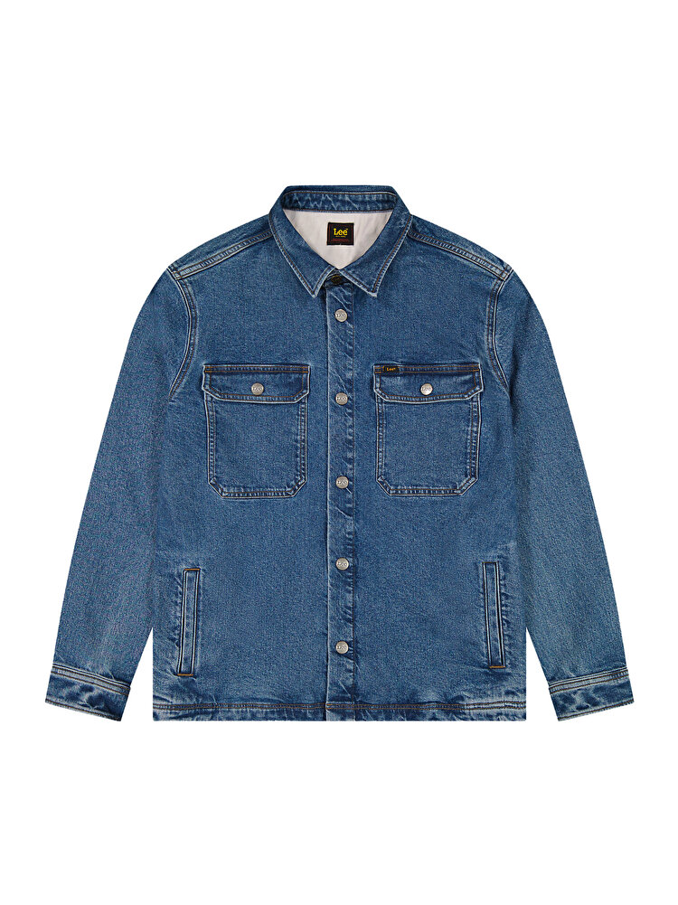 Сорочка-куртка LEE 2 POCKET OVERSHIRT Relaxed Fit (112377758) Блакитний