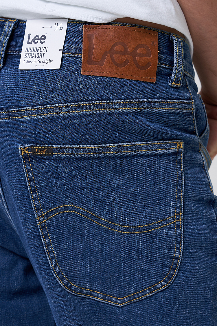 Джинси LEE Brooklyn Straight Regular Fit (L45271KX) Синій