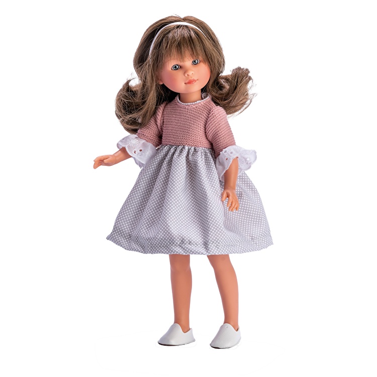 Кукла Celia VDO Gris puntitos BCO pechera rosa 30 см ASIVIL (0167120)